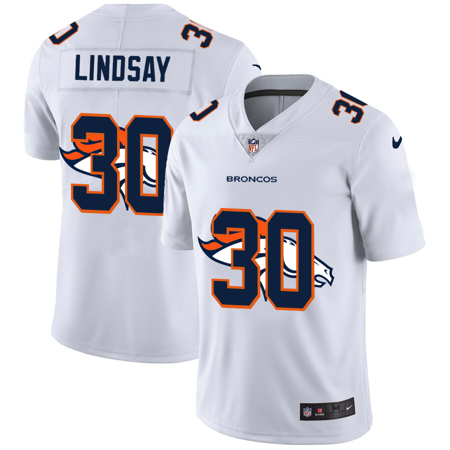 2020 New Men Denver Broncos 30 Lindsay white Limited NFL Nike jerseys